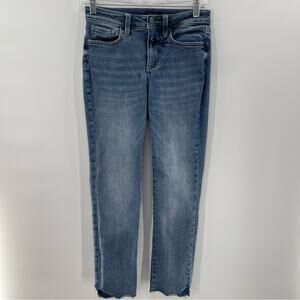 NYDJ Sheri Slim Stretch Lift Tuck Technology Preppy Comfy Ankle Jeans Size 0